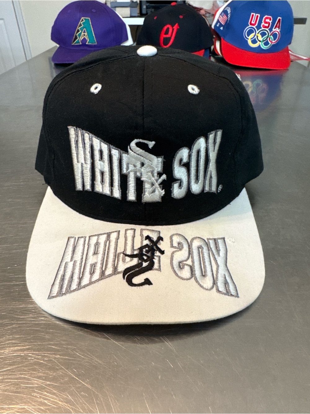 Vintage Chicago White Sox Mirror Reflection snapback hat